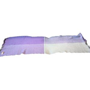 Large Purple Vintage Lux 100% Cashmere Scarf